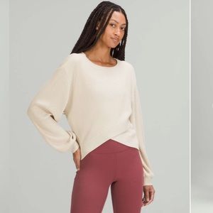 lululemon athletica Cream Crew Neck Sweater